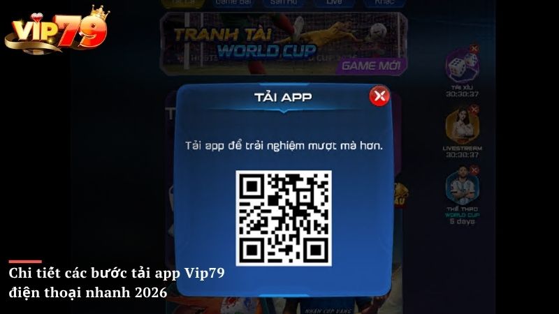 Chi tiết các bước tải app Vip79 điện thoại nhanh 2026